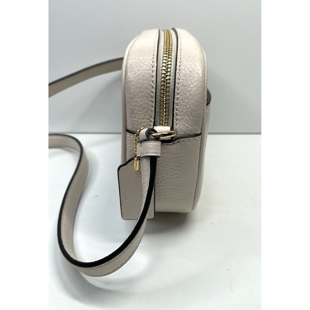 NWT COACH x DISNEY Mini Jamie 3 Villains Motif Leather Crossbody Bag Chalk/Gold - Picture 4 of 8